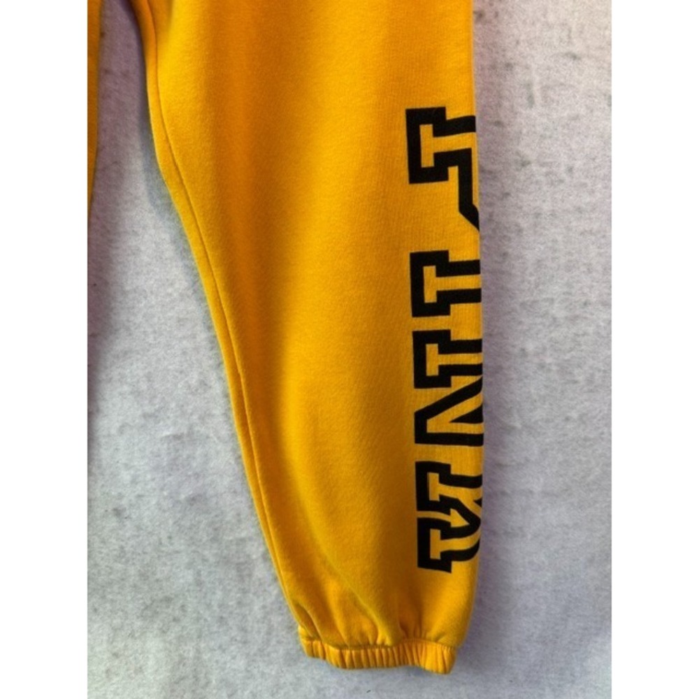 Victoria's Secret‎ PINK Mustard Yellow Fleece Jogger Sweatpants Womens Medium - Picture 2 of 7